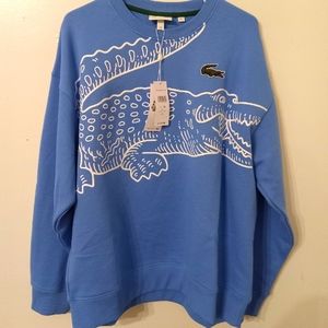 Lacoste XL blue logo sweater